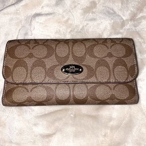 Authentic Coach Wallet w/ checkbook holder.